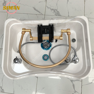 Siman 2025 más caliente portátil <span class=keywords><strong>de</strong></span> moda Abs Bowl cama <span class=keywords><strong>de</strong></span> champú sin tuberías <span class=keywords><strong>de</strong></span> plomerí<span class=keywords><strong>a</strong></span> con frenos en la parte inferior para salón <span class=keywords><strong>de</strong></span> belleza - Product Image 3