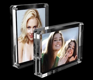 Mùa Xuân Đăng 6x4 5x7 Lớn <span class=keywords><strong>Acrylic</strong></span> Hộp Hình Ảnh Nam Châm Khối Khung Ảnh Ánh Sáng Tròn Góc Hình Trái Tim Từ <span class=keywords><strong>Acrylic</strong></span> Đứng - Product Image 3