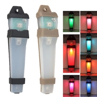 Lampe de signalisation de survie tactique pour casque, clignotante, 7 couleurs, convertible pour équipement extérieur