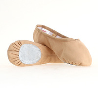 DM771 Vente à Chaud Chaussures de Danse Jetables Colorées Pas Cher Filles Chaussures de Ballet de Danse en Toile Extensible pour Filles