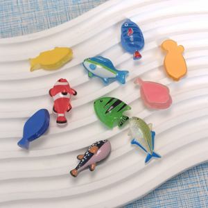 100pcs 바다 열대 물고기 플랫백 수지 카보 숑 스크랩북 공예 헤어 리본 액세서리 DIY 네일 아트 전화 케이스 장식 - Product Image 4