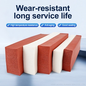 Kích thước tùy chỉnh Silicone bọt Dải chịu nhiệt Bọt Biển Dây ép đùn tròn/Vuông/phẳng bọt Silicone miếng bọt biển con dấu cao su dải - Product Image 5