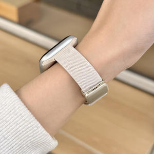 Bracelet de montre en nylon tissé avec fermoir magnétique pour Apple Watch 10/9/8 SE, bracelet coloré réglable, tailles 38-49 mm, bracelet sport - Product Image 6