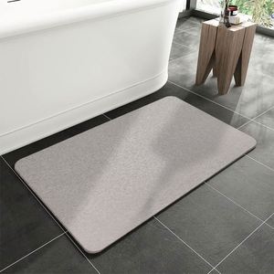 Super Absorbent Diatom <b>Bath</b> Mat Fast Drying Non-slip Natural Bathroom Stone Mat - Product Image 1