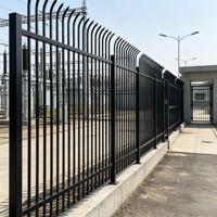 Gevarenzone waarschuwingsbarrière metalen omheining brandverzinkt stalen hekwerk veiligheidsscherm perimeter hekwerk vangrail bescherming