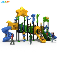Glissade de terrain de jeu pour enfants en plastique d'extérieur MT-HY004