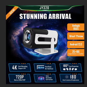 โปรเจคเตอร์อัจฉริยะพกพาได้ขนาดเล็กพร้อมแอนดรอยด์4K YDH-JY320 13คุณสมบัติ3D แอลซีดีโฮมวิดีโอ600แอนซีโปรเจ็คเตอร์กลางแจ้ง HY300 - Product Image 2