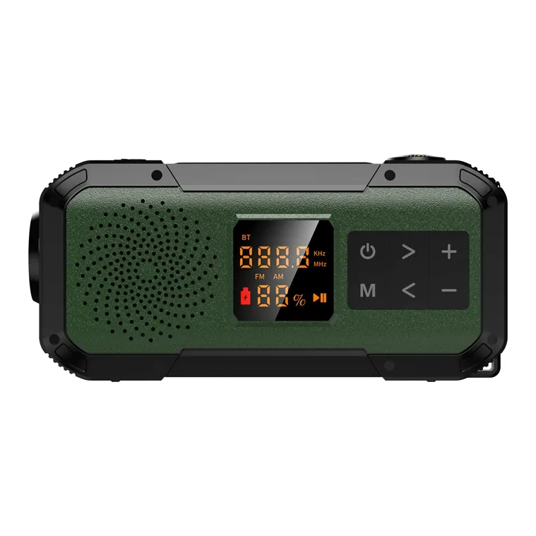 D589 haut-parleurs Radio multifonctionnels pour l'extérieur, cadeau de noël, haut-parleur Led étanche avec batterie externe, lumière Flash