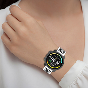 <span class=keywords><strong>Bracelet</strong></span> de montre sport en silicone souple Forwelleny 22 mm, double couleur, rayures horizontales, pour <span class=keywords><strong>Suunto</strong></span> Vertical 2 - Product Image 5