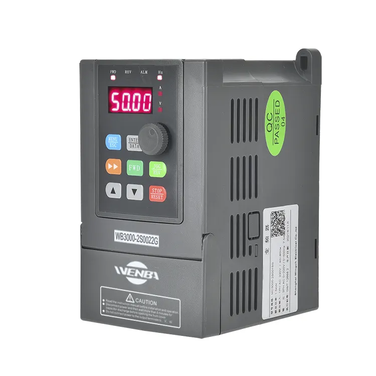 Variable‑Frequency Drive VFD Vector Inverter 1PH to 3PH Output  220V 0.4KW-3.7KW 