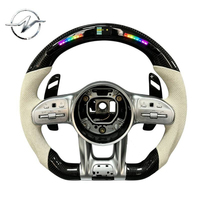 Volante Deportivo de Lujo Personalizado con Pantalla LED de 4 Brazos de Fibra de Carbono para Mercedes-Benz Clase C (W205) W212 W213 W205 W247