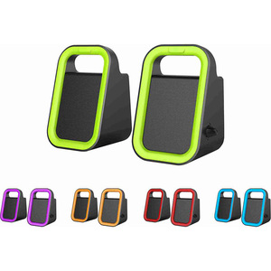 คอมพิวเตอร์เดสก์ท็อปมินิลำโพง 2.0 แชนเนลสเตอริโอ USB ขับเคลื่อนด้วยเสียงคุณภาพสูง ดีไซน์พกพาสะดวก - Product Image 2