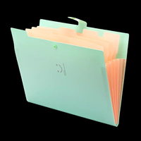 Carpeta de Archivo Extensible Tipo Acordeón Personalizada con 5 Bolsillos de Plástico Tamaño Carta A4, Organizador de Documentos para Oficina y Negocios