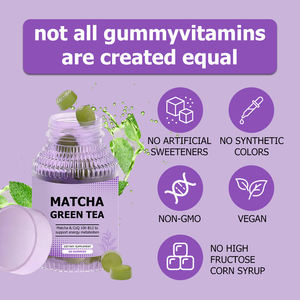 Gomitas de Té Verde Matcha Premium con CoQ10 y B12, Suplemento Rico en Antioxidantes que Promueve un Metabolismo Saludable y una Piel Saludable - Product Image 6