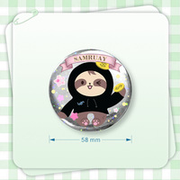 Broches en fer blanc mignonnes de haute qualité, style INS, impression HD, badges double flash, ornements pour sacs, CP GMMTV Thaïlande, AVOCEAN Jummo Gift