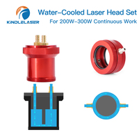 Tête Laser CO2 pour lentille de mise au point, ensemble de têtes CO2 1er et 2ème support de miroir pour lentille de mise au point pour 200W 300W