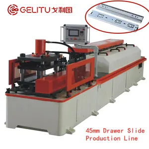 GELITU Heavy Duty canale telescopico automatico macchina cassetto Rail Roll Forming linea di produzione