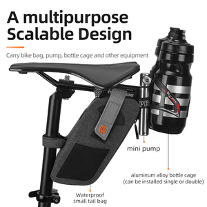 WEST BIKING Portaborraccia per Bicicletta, Supporto Estensibile per Sella con Regolazione e Trasferimento - Product Image 2
