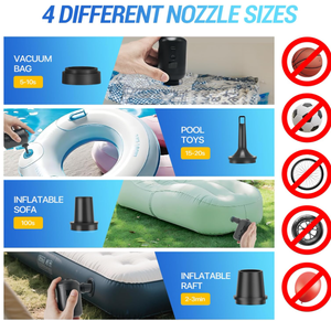 Bomba <span class=keywords><strong>de</strong></span> Aire Manual Portátil <span class=keywords><strong>de</strong></span> 3600mAh, Mini Bomba para Inflar Artículos <span class=keywords><strong>de</strong></span> Camping, Flotadores <span class=keywords><strong>de</strong></span> Piscina, Colchones Inflables, Anillos <span class=keywords><strong>de</strong></span> Natación y Bolsas <span class=keywords><strong>de</strong></span> Almacenamiento al Vacío - Product Image 4