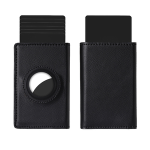 Cartera Delgada de Cuero Genuino con Protección RFID, Tarjetero, Monedero, Mini Cartera de Aluminio con Sistema de Apertura Automática - Product Image 2