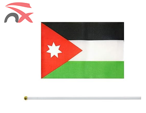 Offre Spéciale 14*21cm activités de petit drapeau célèbrent les drapeaux jordaniens agités à la main avec poteau en plastique - Product Image 5