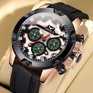 Montre-bracelet pour homme Drioshipping, étanche, personnalisée, de luxe, résistante à l'eau, montre à quartz pour homme, vente en gros - Product Image 4