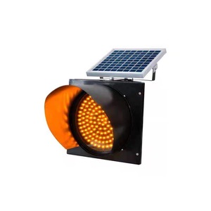 Semáforo Solar de Alta Venta, Alimentado por Batería, Luz Intermitente Amarilla de Seguridad Vial - Product Image 1