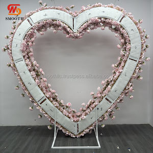 Arco de Flores Artificiales en Forma de Corazón SMOOTH Love, Arco de Flores de Seda en Forma de Corazón para Decoración de Bodas - Product Image 5