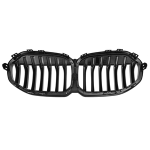 LUMA 20 + Gloss Black <span class=keywords><strong>Chrome</strong></span> M Color Single Slat Kidney Grille Nouveau pare-chocs avant en ABS pour <span class=keywords><strong>BMW</strong></span> Série <span class=keywords><strong>1</strong></span> F40 2020 + Kidney Grille - Product Image 4