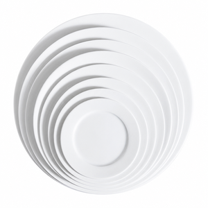 Assiettes plates en <span class=keywords><strong>porcelaine</strong></span> blanche pure <span class=keywords><strong>de</strong></span> 10 pouces, en céramique émaillée, personnalisables, en gros, écologiques, modernes, pour cadeaux promotionnels OEM - Product Image 2
