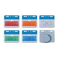 Aolittel YJ-4010 28 LED Feu de signalisation latéral de sécurité pour camion, lumière universelle pour voiture 24V 12V 126X105X19mm