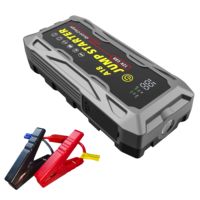 Alimentation d'urgence 2000A, batterie externe portable 66W, chargeur rapide 12V/1.5A, batterie polymère lithium-ion, démarreur de voiture, LED
