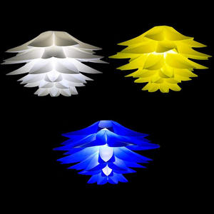 Nicro Custom Japanese Style Home Creative Hanging Art Lightning Paper lampade a sospensione fiore di loto paralume Puzzle paralume - Product Image 5