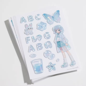 Cute Little Elf Colorful Journal Water Cup Goo Card <b>Stickers</b> 50 <b>Sheets</b> PVC Wholesale Cartoon <b>Stickers</b> - Product Image 4