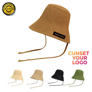 Chapeau Bob à Large Bord Tendance Personnalisable avec Logo pour Femme – Respirant, Coupe-Vent, Protection Solaire, Pliable – Idéal Cadeau de Vacances – Chapeau de Paille - Product Image 1