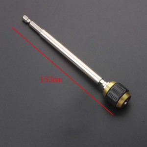 14mm Bit Connecting Rod For Electric Drill Conversion Rod 1/4 In Hex Shank 55 150mm Length Straight Handle - Product Image 4