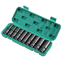 Prix d'usine, haute qualité, ensemble d'outils de montage de douilles pour clé électrique multifonction en acier au carbone, avec mallette de transport robuste, OEM