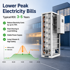 50kW 112kWh Lithium Ion Battery <b>Energy</b> <b>Storage</b> <b>System</b> with Air Cooling for Commercial Solar Power in Industrial Factories - Product Image 1