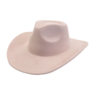 2025 nuevos colores al por mayor 9,5 cm sombreros de ala ancha gamuza con tejido regalo del Día de San Valentín para mujeres grabado 100% calidad de poliéster - Product Image 5