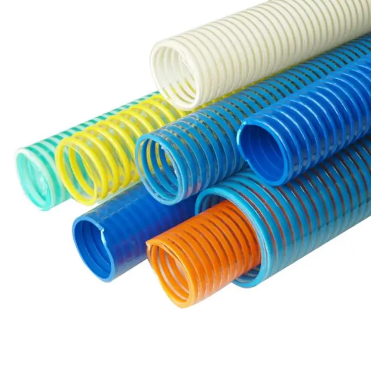 Cam xanh vàng trắng màu nhiệm vụ trung bình bơm PVC hút giao hàng ống nước