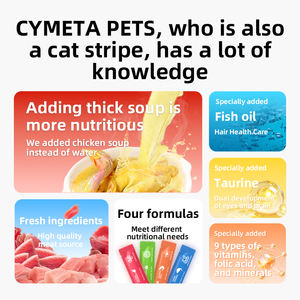 Fábrica al por mayor de alta calidad fórmula de <span class=keywords><strong>pollo</strong></span> natural mascota gato tiras Snack comida húmeda gato tiras <span class=keywords><strong>para</strong></span> gato - Product Image 2