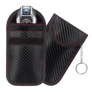 Funda protectora para llave de coche, silicona suave, PU, ​​ajuste universal, simplicidad urbana, bloqueo de señal, a prueba de golpes, a prueba de arañazos, a prueba de polvo - Product Image 1
