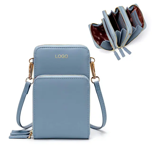 Women Wallet Tassel Coin Purse Card Holder Female Pu Leather Shoulder Money Bag Crossbody Cell Phone Bag