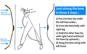 Thiết Kế Mới Xách Tay Châu Á Bắn Cung Sồi Gỗ Hai Màu Sắc Làm Bằng Tay Truyền Thống <span class=keywords><strong>Bow</strong></span> Cho Gà Tây Lông Mũi Tên Truyền Thống <span class=keywords><strong>Bow</strong></span> - Product Image 4