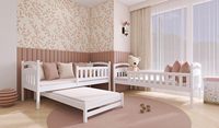 Lit en pin Lit superposé pour enfants Pas cher Fonction de stockage en bois massif Combinaison Lit superposé