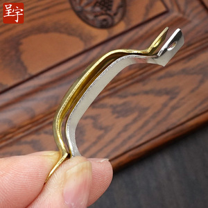 B038 Smooth Metal Small Handle White Silver Black Yellow Antique Bronze <b>Drawer</b> Handle Minimalist Design - Product Image 2