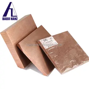 China manufacture 75/25 tungsten copper plates for metal working