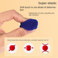 Jouet interactif moderne en peluche pour chat, pistolet lanceur miniature, jeux de tir avec balles en plastique, jouets pour animaux de compagnie, vente en gros HW