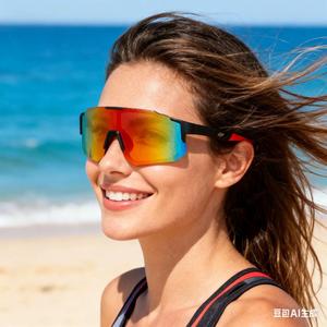 <span class=keywords><strong>Gafas</strong></span> <span class=keywords><strong>de</strong></span> Sol Deportivas para Ciclismo, Protección Solar, <span class=keywords><strong>Moda</strong></span>, Conducción, Pesca, Protección UV400, para Hombre y Mujer, para Bicicleta, Aire Libre - Product Image 3