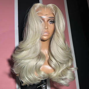 <span class=keywords><strong>Parrucche</strong></span> frontali in pizzo <span class=keywords><strong>biondo</strong></span> <span class=keywords><strong>platino</strong></span> 100% capelli vergini vietnamiti - Product Image 4